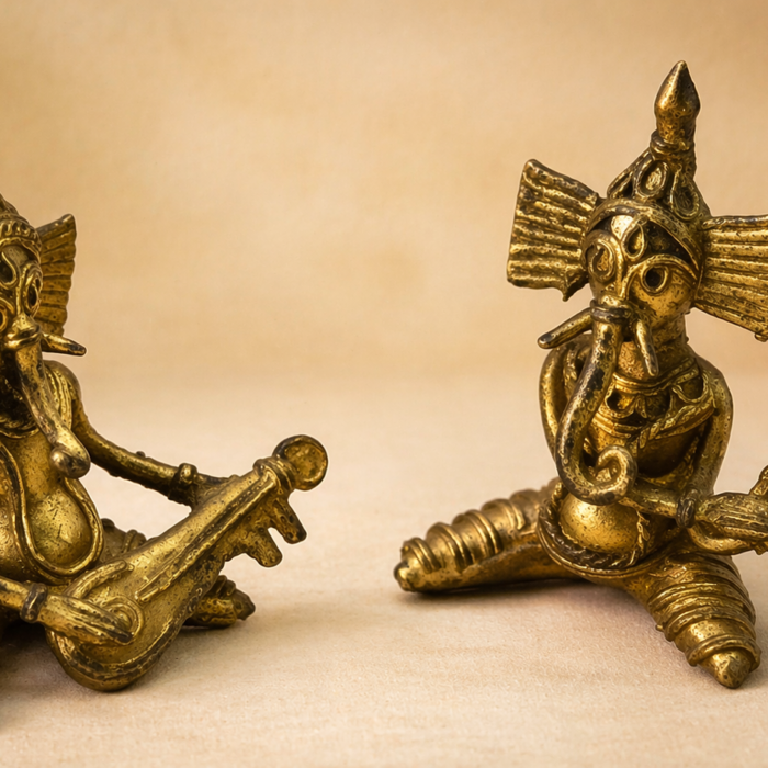 Ganesh Harmony – Handcrafted Dokra Pair
