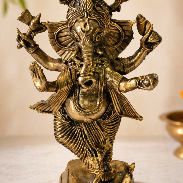 Dancing Ganesha Dokra Art – The Divine Rhythm