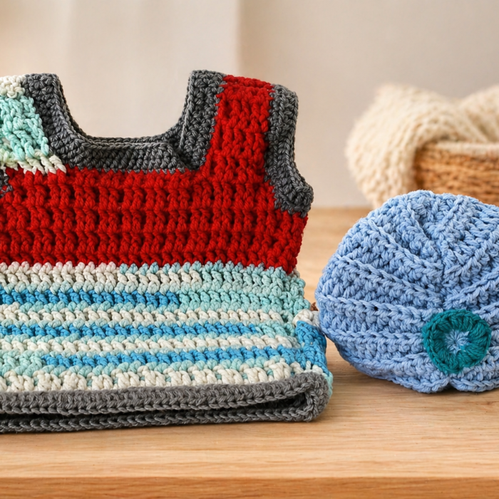 Tiny Comfort – Baby Vest & Cap Set