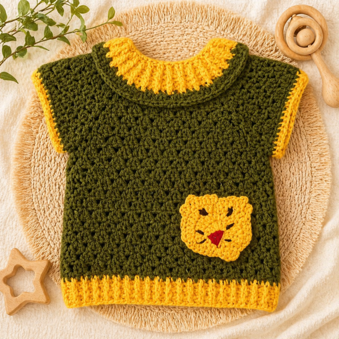Little Cub – Crochet Baby Top