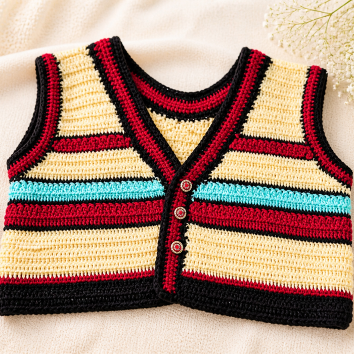 Saree Style Crochet Jacket