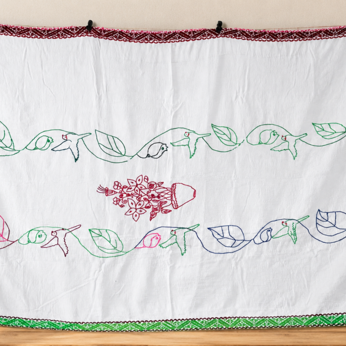 Pakhi Lota Naxi Kantha Quilt