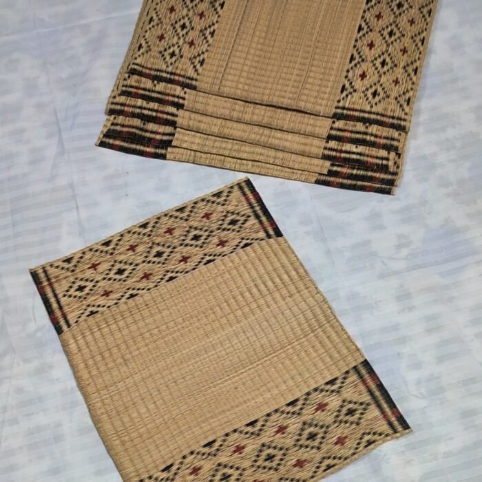 Handcrafted Masland Table Mat Set – Multicolour Diamond Design